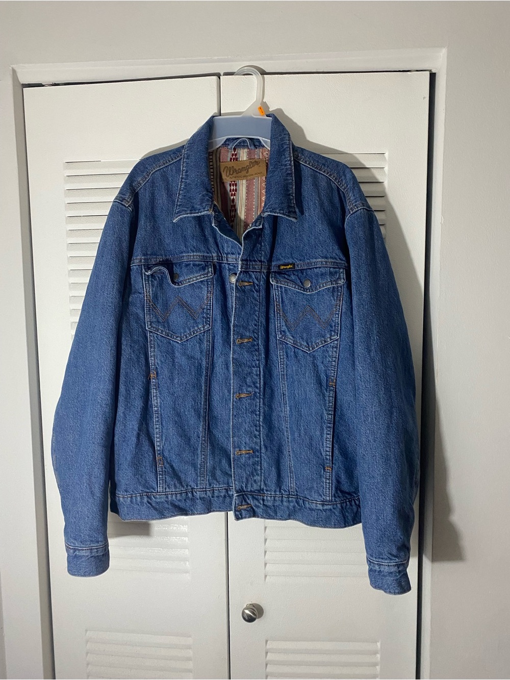 Wrangler Men’s Denim Jacket in Blue